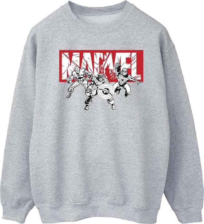 Actual product image Mens Comics Hero Group Sweatshirt (XXL)