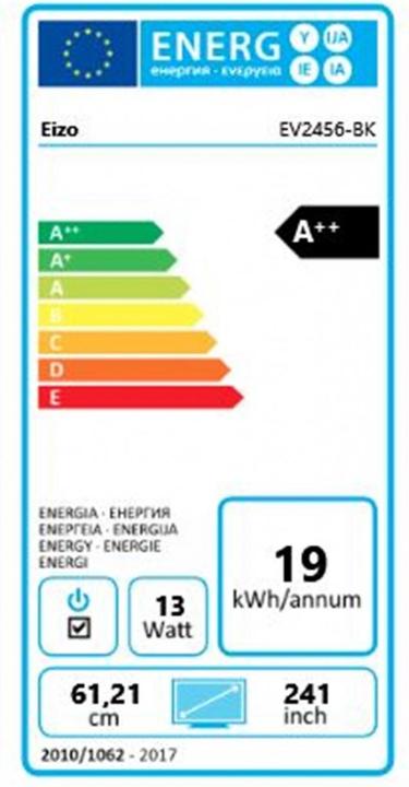 Energie-Label Eizo FlexScan EV2456 (1920 x 1200 Pixel, 24")