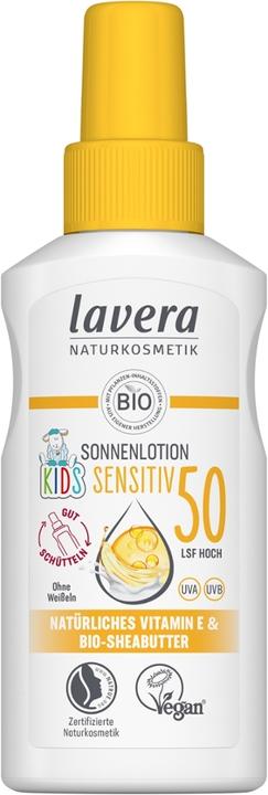 Produktbild Lavera Sun Sensitiv Sonnenlotion Sensitiv Kids LSF 50 100 ml (Sonnenlotion, SPF 50, 100 ml)