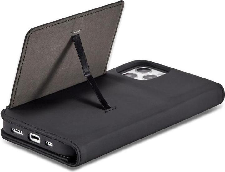 Actual product image Hurtel Magnet Card Case for iPhone 12 Pro Max Pouch Card Wallet Card Holder Black (Apple iPhone 12 Pro Max)