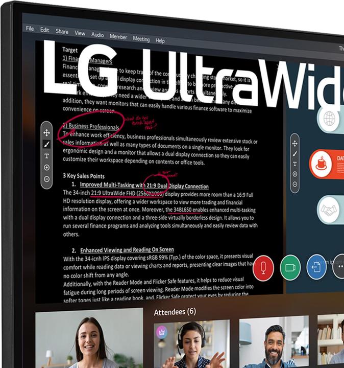 Actual product image LG 29WP500-B (2560 x 1080 pixels, 29")