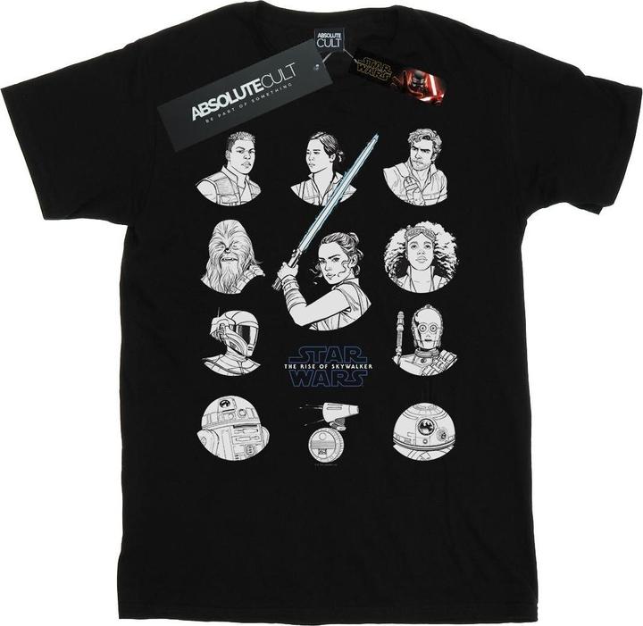 Immagine prodotto Star Wars The Rise Of Skywalker Resistance Charcter Line Up Mono Maglietta Uomo (XXL)