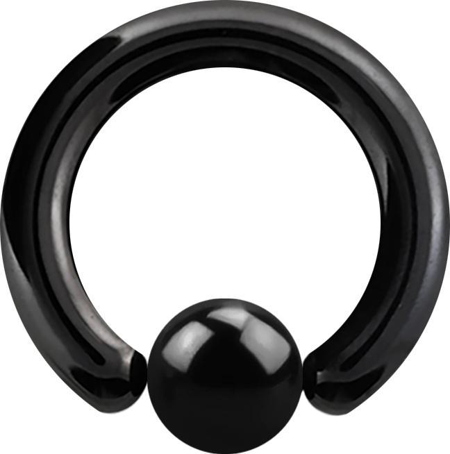 Produktbild Star Piercing Ball Closure Ring schwarz (ohne MessingTitan G23, ohne MessingOrganisch)