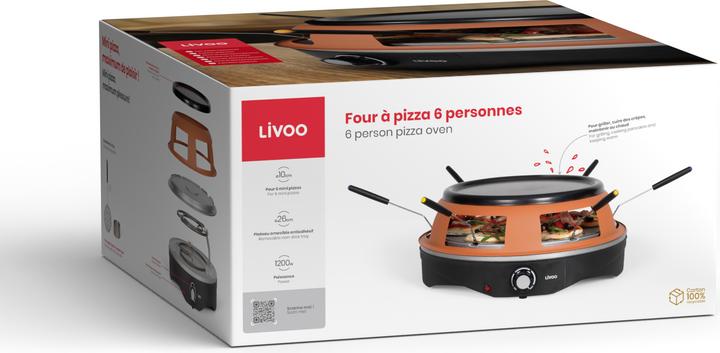 Image du produit Livoo Four à pizza 6 personnes (Prise UE)