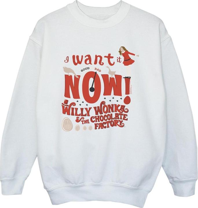 Produktbild Willy Wonka & the Chocolate Factory Verruca Salt I Want It Now Sweatshirt Mädchen (140, 146)