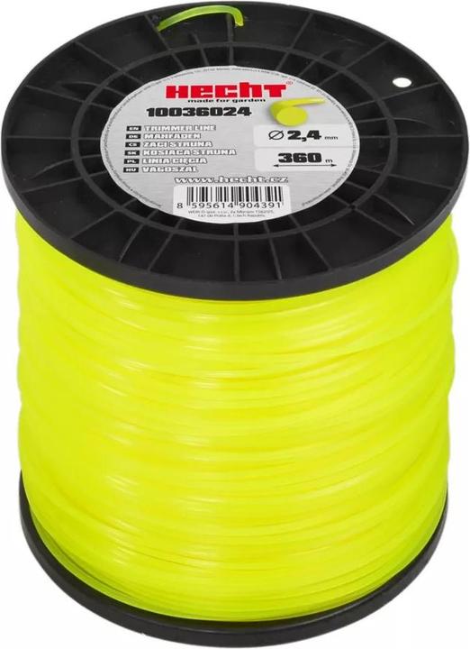 Hecht 10036024 2.4 mm x 360 m, Runder Ersatzfaden Rasentrimmer (Rasentrimmer, Trimmerfaden + Fadenspule)