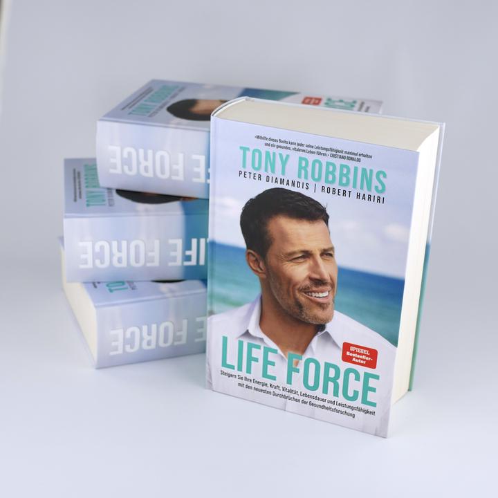 Actual product image Life Force (German, Robert Hariri, Peter Diamandis, Tony Robbins., 2022)