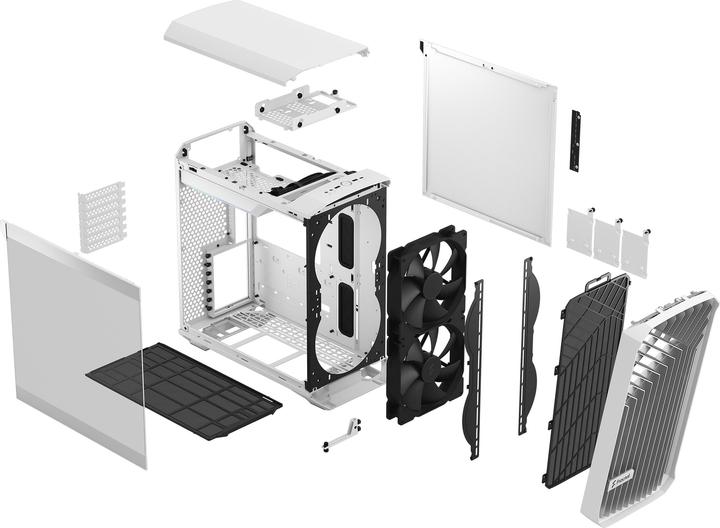 Image du produit Fractal Torrent Compact White TG Clear Tint (ATX, mATX, Mini-ITX, E-ATX)