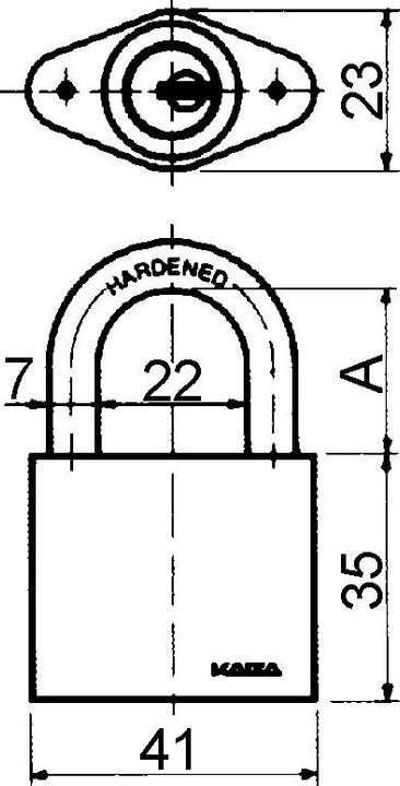 Produktbild Kaba Vorhängeschloss