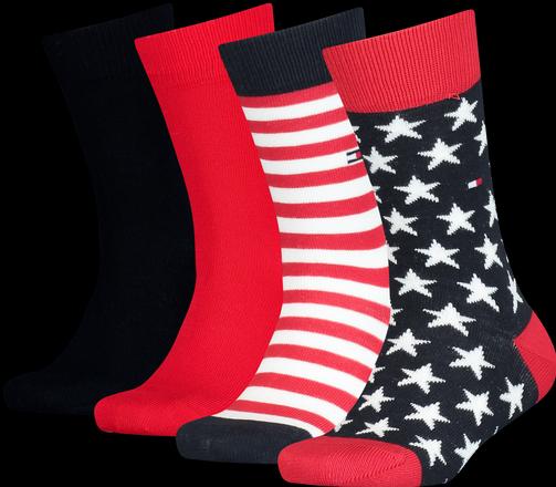Tommy Hilfiger Th Kids Sock 4p Stars & Stripes