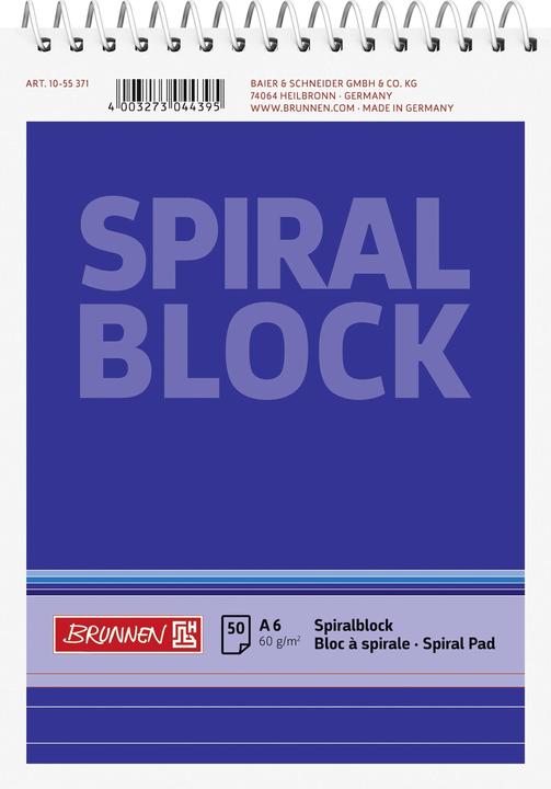 Actual product image Spiral notepad (A6, Lined, No binding)