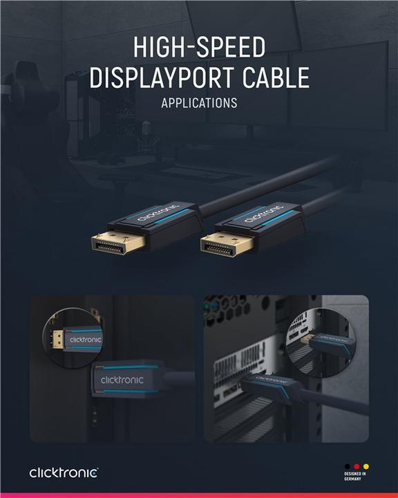 Produktbild clicktronic DisplayPort — DisplayPort (2 m, DisplayPort)