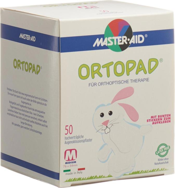 Master Aid Occlusionspflaster Medium weiss 2-4 Jahre (50 x)