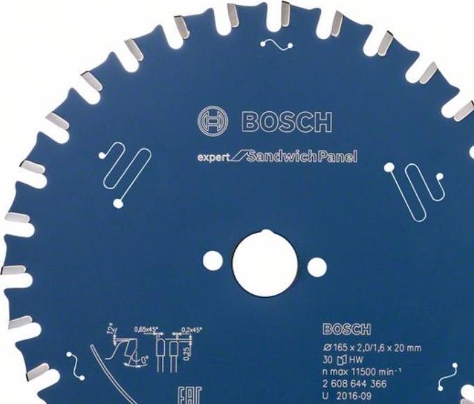 Image du produit Bosch Professional Zubehör Lame de scie circulaire EX SH H 165x20-