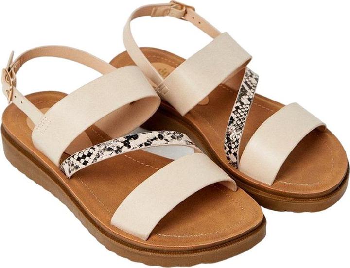 Actual product image Good For The Sole Womens/Ladies Ali Asymmetric Panel Wide Sandals (41)