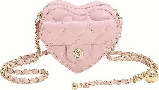 Immagine prodotto Only-Bags.Store Mini borsa a tracolla a forma di cuore, borsa in pelle PU ricamata alla moda, accessorio carino e