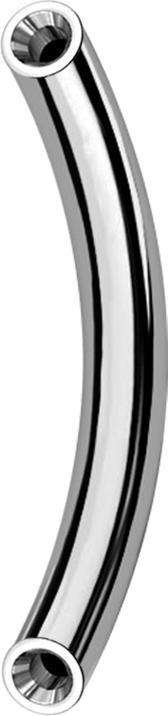 Produktbild Star Piercing Micro Threadless Bananen-Stab silber (ohne Messing, Titan G23)