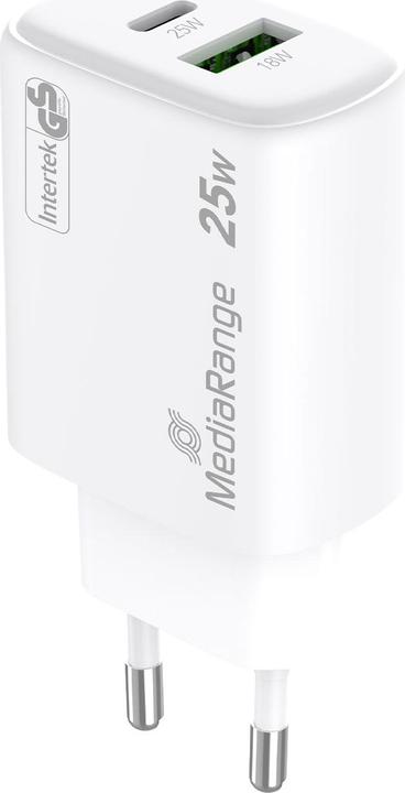 Actual product image MediaRange MRMA112 Mobile Device Charger White Indoor (25 W)