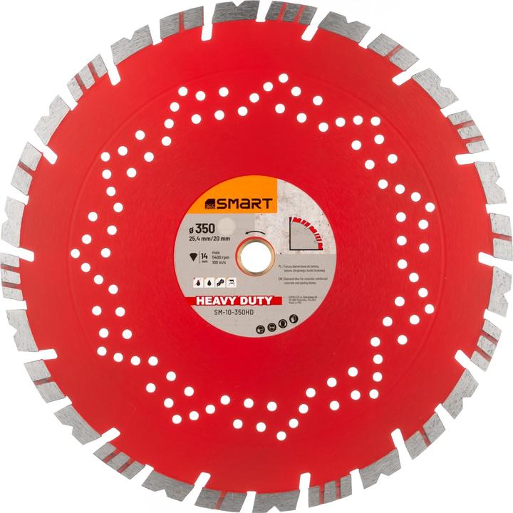 Immagine prodotto Smart365 Disco da taglio diamantato ad alte prestazioni 350 x 25,4 mm