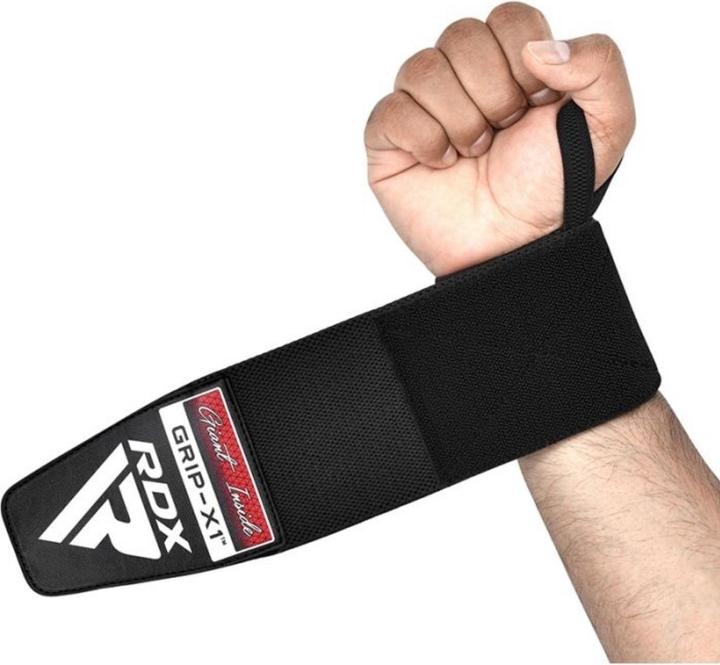 Rdx W3 Gewichtheber Handgelenkbandage Mit Daumenschlaufen (One Size)