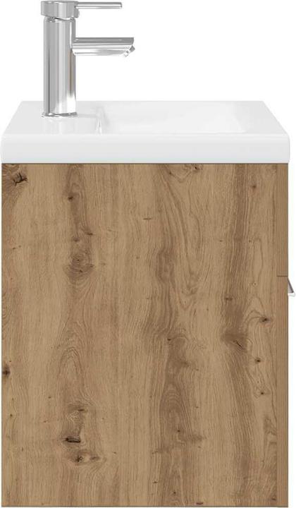 Produktbild VidaXL Waschbeckenunterschrank mit Einbaubecken und Wasserhahn Bad Waschtisch