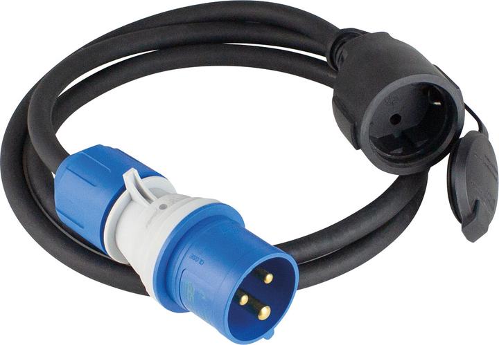 As - Schwabe Camping CEE Adapterleitung mit Spannungsanzeige (CEE 7/3, CEE 7/3)