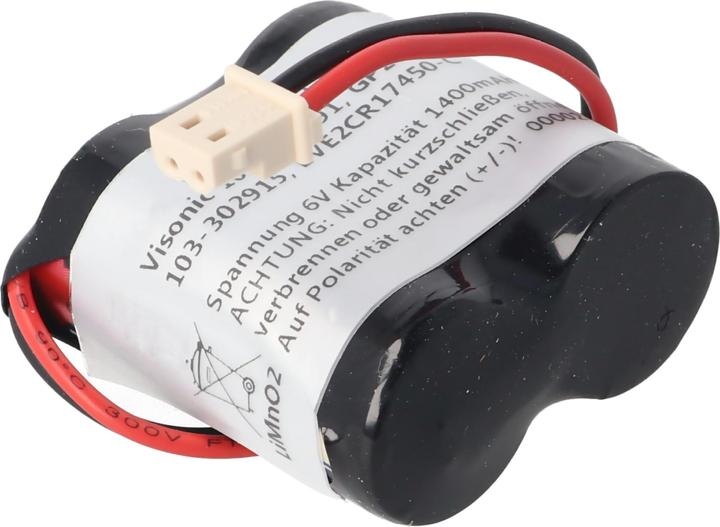 Image du produit AccuCell Batterie pour Visonic 103-302891, 103-302915, GP2CR123A-C Battery (1 pcs, Spécifique à l'appareil, 1400 mAh)