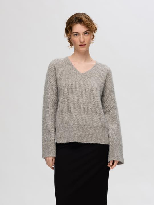 Actual product image Selected Femme V-neck knit jumper (XL)