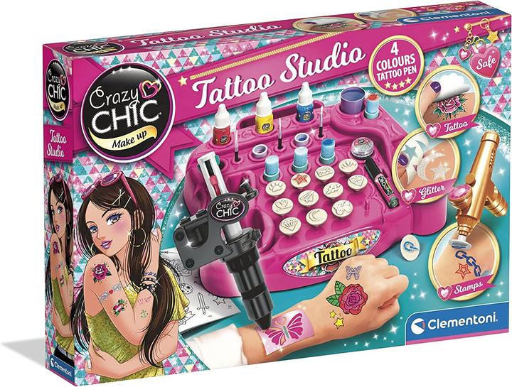 Immagine prodotto Clementoni Giocattolo creativo Crazy Chic tattoo studio - set regalo