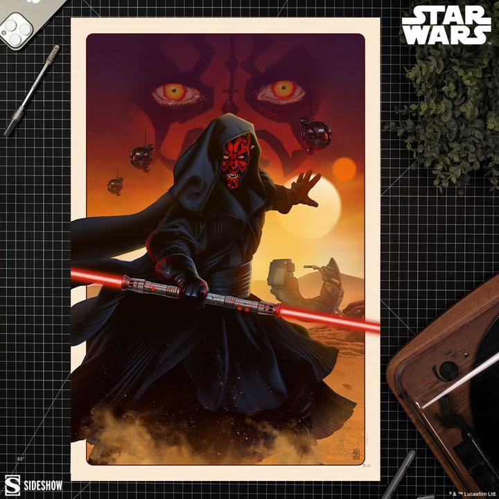 Produktbild Sideshow Star Wars Kunstdruck Darth Maul: The Phantom Menace 41 x 61 cm - ungerahmt