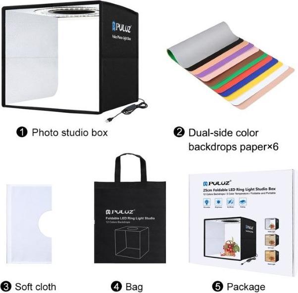 Actual product image Puluz Portable Photo Studio (Recording box)