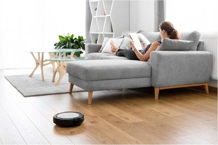 Actual product image Sencor SRV 1000SL robot vacuum 0.2 L Bagless Black, Silver (Vacuum mopping robot)