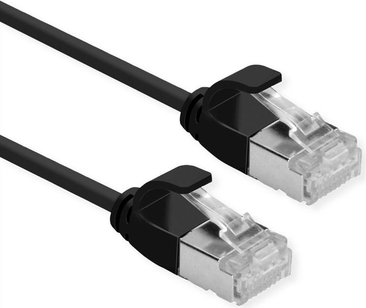 Produktbild Roline U/FTP Patchkabel Kat.6A (Class EA), LSOH, slim (U/FTP, CAT6a, 0.15 m)