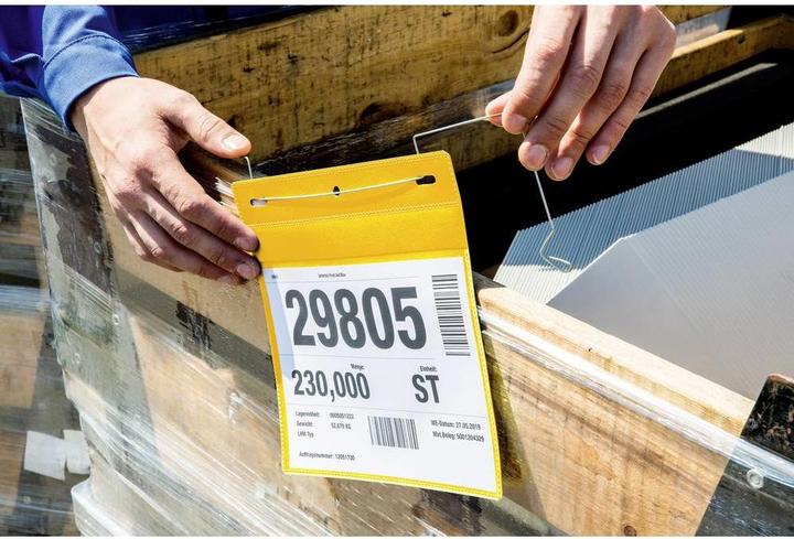 Produktbild Durable Kennzeichnungstaschen mit Drahtbügel (A5, Quer)