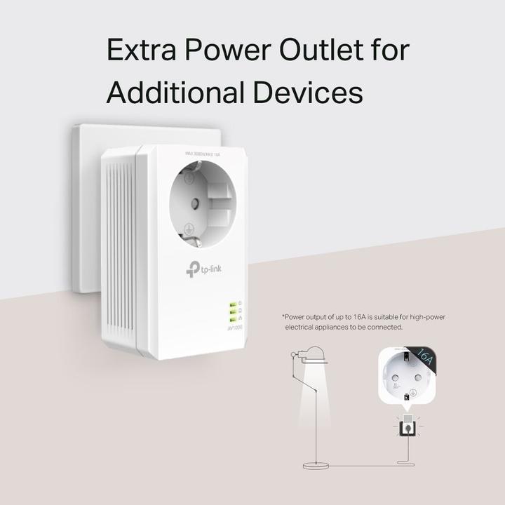 Productafbeelding TP-Link Powerline TL-PA7017P Kit AV1000 1-poorts (1000 Mbit/s)