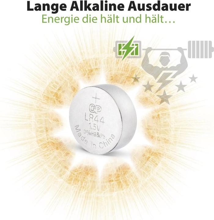 Actual product image GP Batteries Alkaline Cell (2 pcs., LR44, 110 mAh)