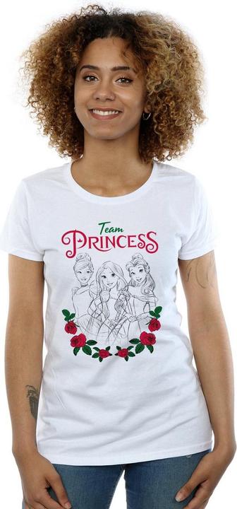Actual product image Disney Princess Womens/Ladies Flower Team Cotton T-Shirt (M)