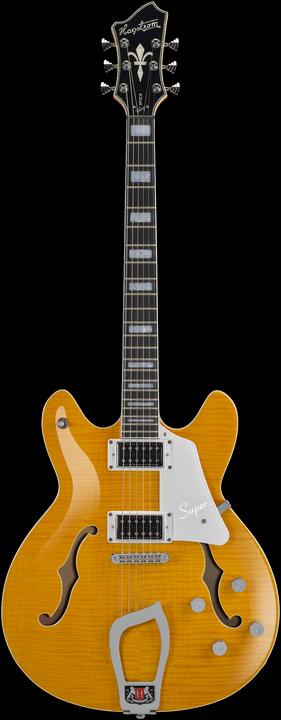 Immagine prodotto Hagstrom Chitarra elettrica, Super Viking, Dandy Dandelion Flame (Chitarra semi acustica)