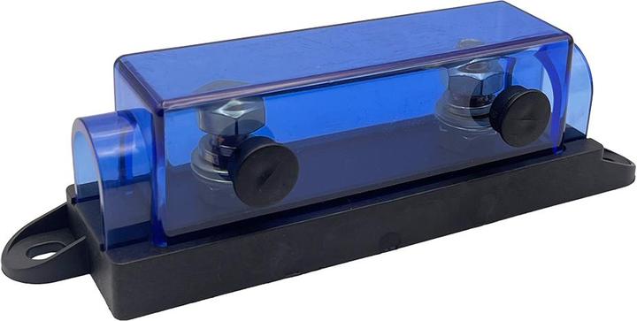 Offgridtec ANL Sicherungshalter mit Halter für Ersatzsicherung (NH-DIN Sicherung)