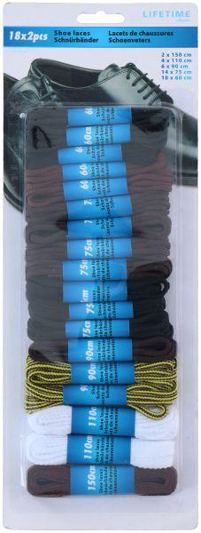 Actual product image Lifetime Shoelaces 18pairs ass size (150 cm)