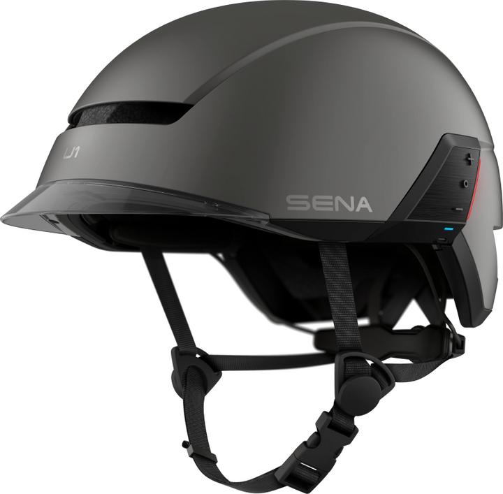 Actual product image Sena U1 - E-Bike Helm mit Kommunikationssystem - Dark Gray (L)