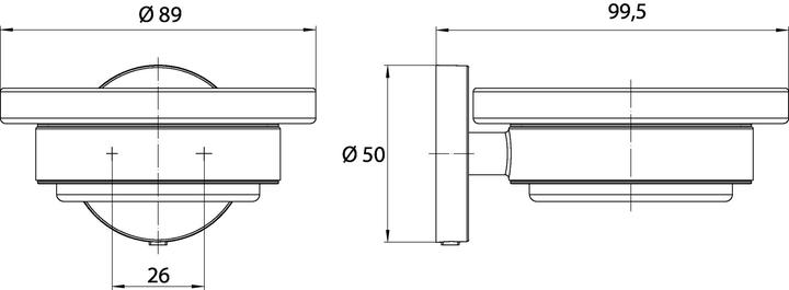 Produktbild Emco ROUND Seifenhalter chrom 433000100