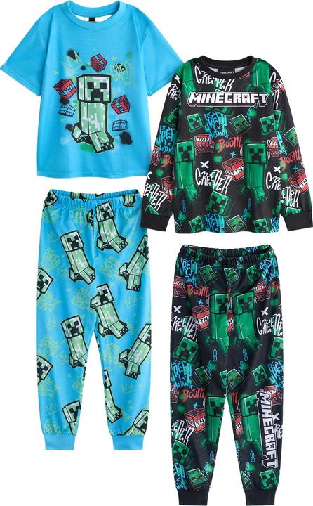 Minecraft Schlafanzug mit langer Hose Jungen(2erPack)