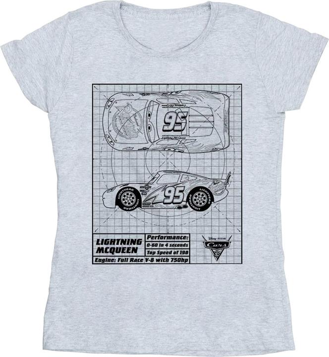 Disney Cars Lightning McQueen Blueprint TShirt