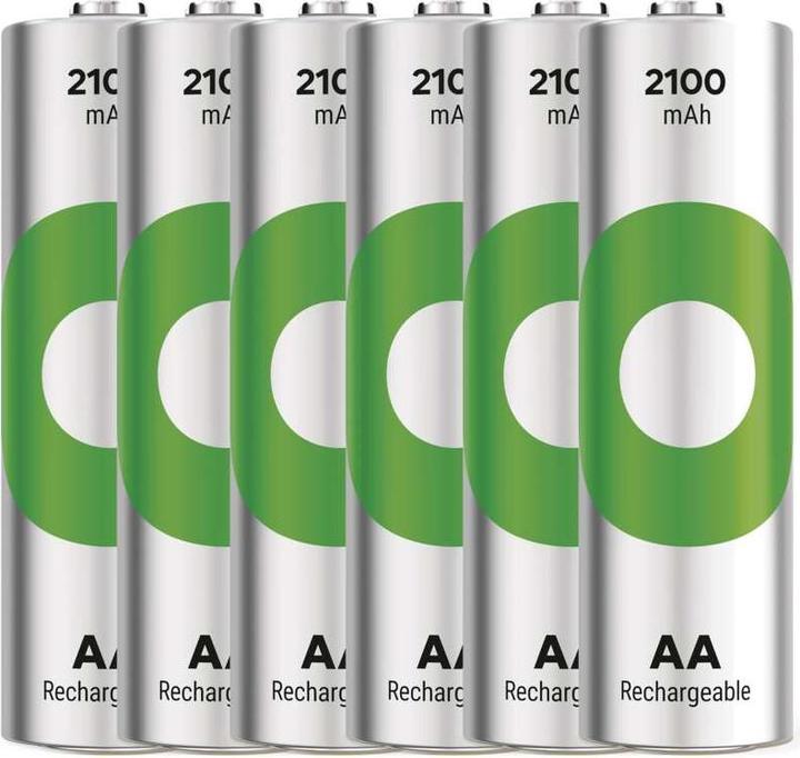 Produktbild GP Batteries GP Nabíjecí bat. ReCyko 2100 AA (HR6) - 6ks (6 Stk., AA, 2100 mAh)