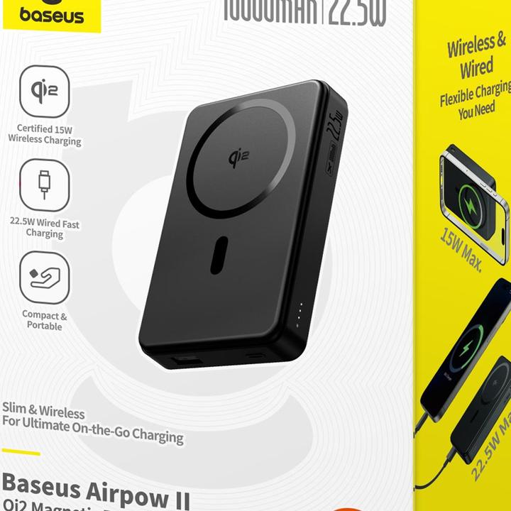 Image du produit Baseus Airpow2 (10000 mAh, 22.50 W, 37 Wh)