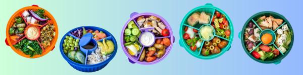 Image du produit Yumbox Poke Bowl Bol avec diviseur 3 pièces, Maui Purple