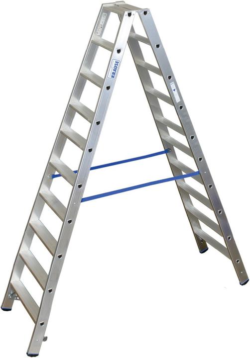 Produktbild Krause Alu-Stufendoppelleiter, ohne Rollen (Stehleiter, 255 cm)