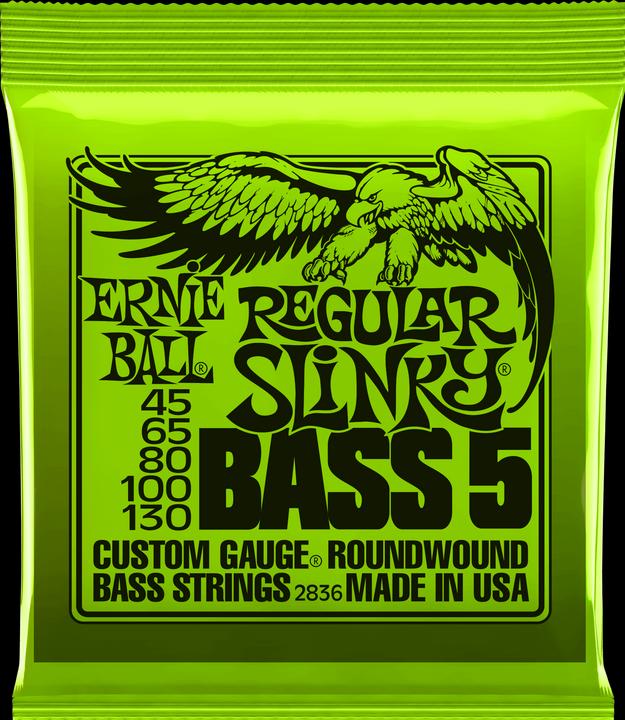 Image du produit Ernie Ball Regular Slinky 5-String (5 x, Basse électrique, 0.13")