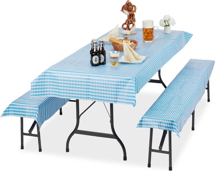 Relaxdays Housses ensemble tente à bière, bavière (250 cm)